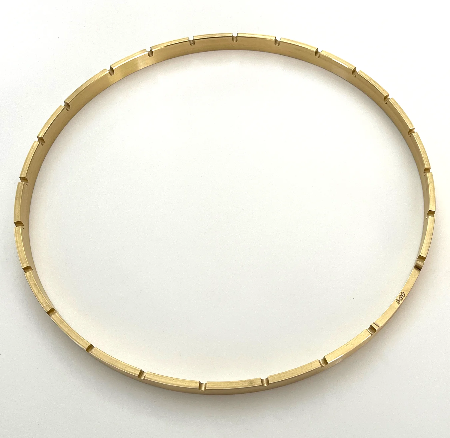 11 inch notched brass banjo tension hoop