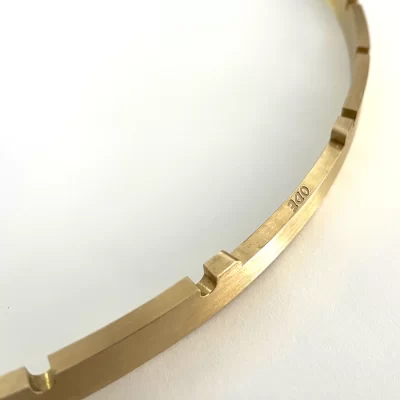 12 inch notched brass banjo tension hoop