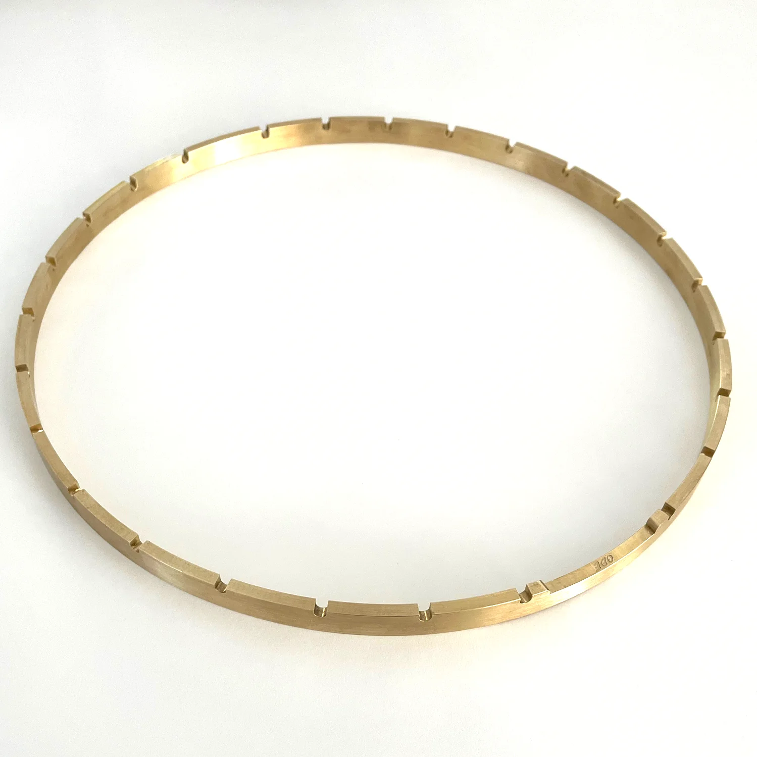 12 inch notched brass banjo tension hoop